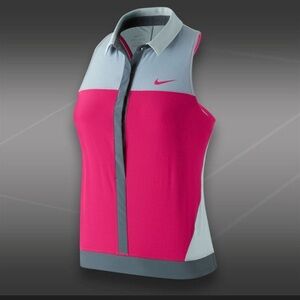Nike Vibrant Pink and Gray Sleeveless Top